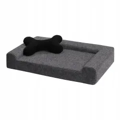 SOFA LEGOWISKO DLA PSA KOTA 60 X 38 CM ANIMALY SIMPLY S SZARA