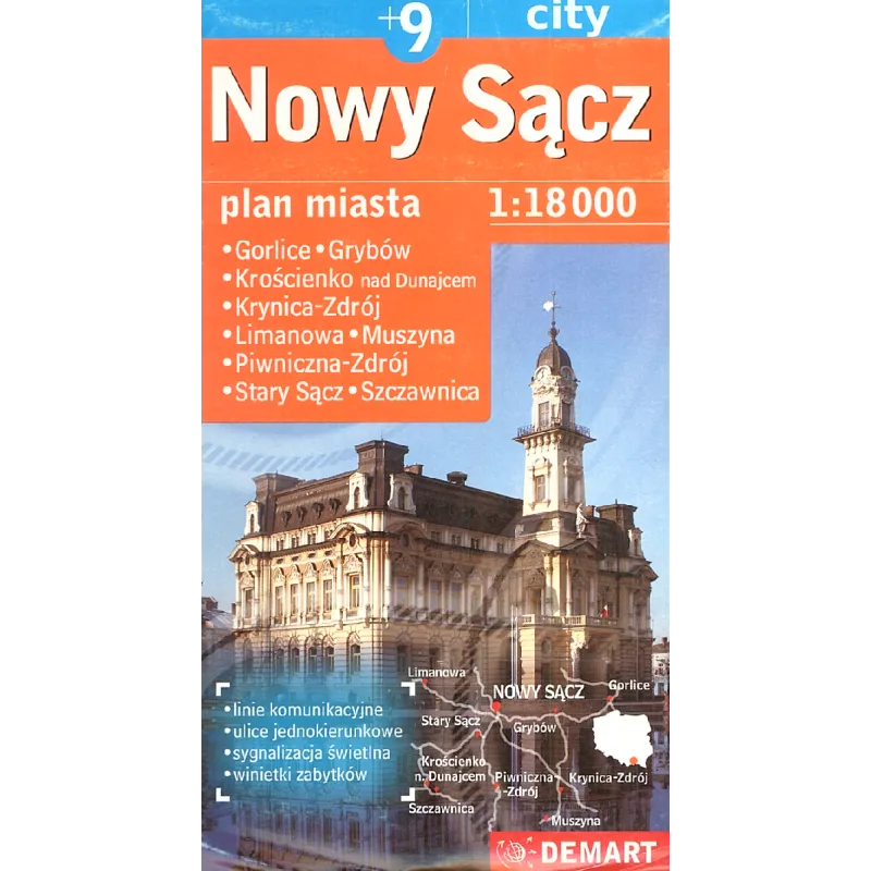 NOWY SĄCZ PLAN MIASTA 1 : 18 000 - Demart