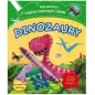 DINOZAURY MOJA PIERWSZA KSIĄŻKA TWÓRCZYCH ZABAW PUZZLE GRY NAKLEJKI - Muza