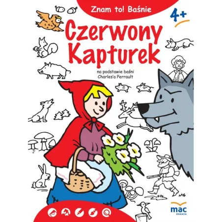 CZERWONY KAPTUREK ZNAM TO 4+ - MAC Edukacja