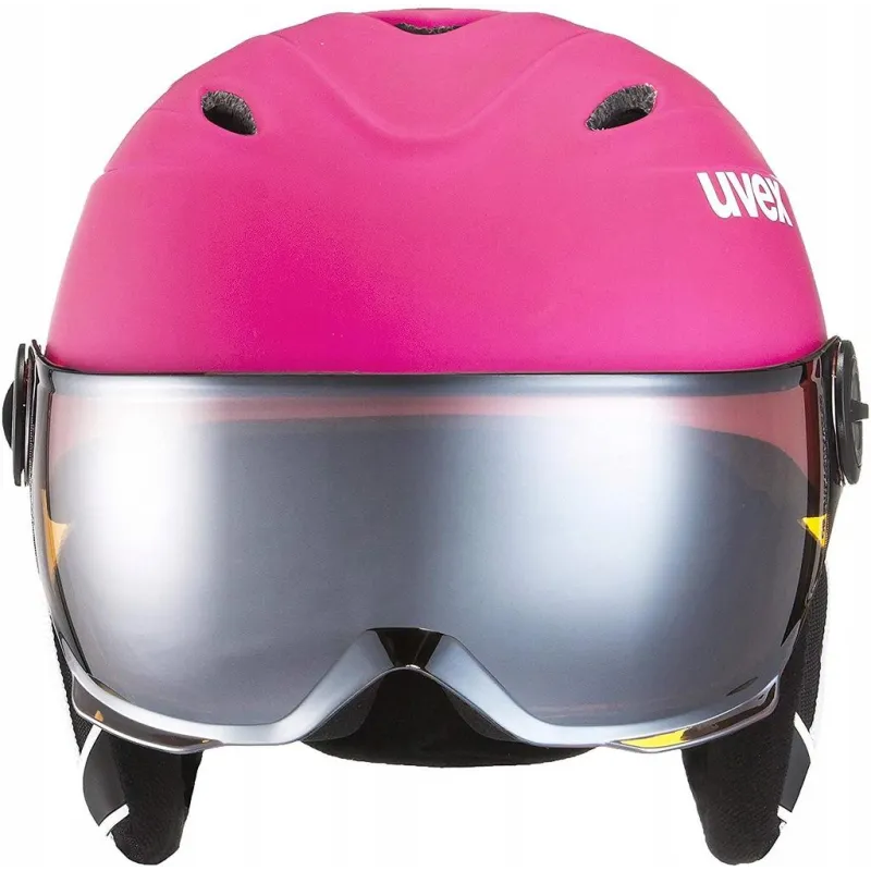 KASK NARCIARSKI UVEX JUNIOR VISOR PRO RÓŻOWY 52-54 - Uvex