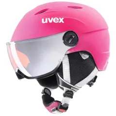 Kask Narciarski Uvex Junior Visor Pro Różowy 52-54