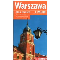 WARSZAWA PLAN MIASTA 1 : 26 000 - Demart