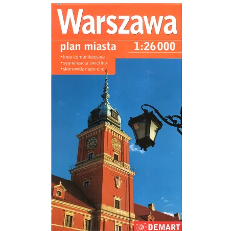 WARSZAWA PLAN MIASTA 1 : 26 000 - Demart