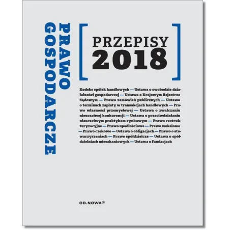 PRAWO GOSPODARCZE PRZEPISY 2018 - od.nowa
