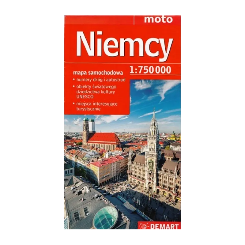 NIEMCY MAPA SAMOCHODOWA 1 : 750 000 - Demart