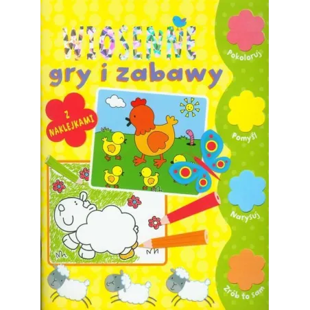 WIOSENNE GRY I ZABAWY Z NAKLEJKAMI - Olesiejuk