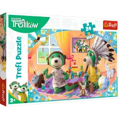 BAWMY SIĘ RAZEM RODZINA TREFLIKÓW PUZZLE 24 ELEMENTY MAXI 3+ - Trefl