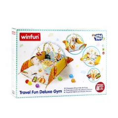 MATA GIMNASTYCZNA Z KULECZKAMI PODRÓŻNA SMILY PLAY 0M+