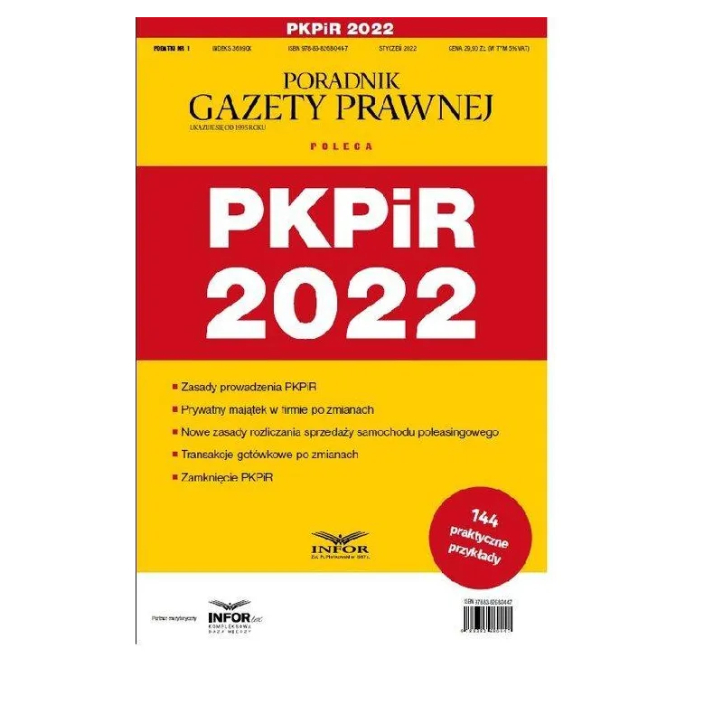PKPIR 2022 PODATKI 1/2022 - Infor