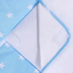 Mata Na Przewijak + 2 Nieprzemakalne Pokrycia 75 X 85 Cm Niebieska W Gwiazdki Lulando