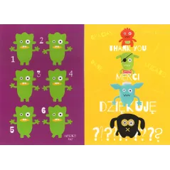KARTKI BRZYDALE PAKIET 5 SZTUK MIX WZORÓW