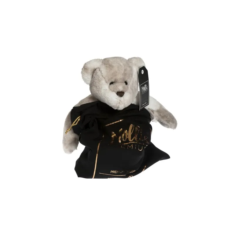 MIŚ SZARY PREMIUM MOLLI TOYS 32 CM II GATUNEK - Molli Toys