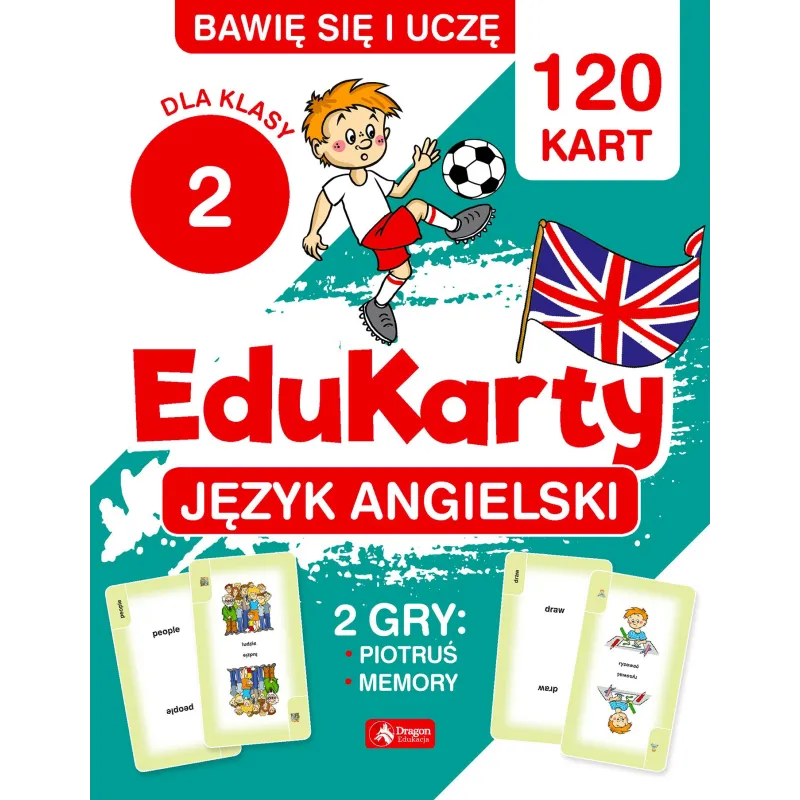 JĘZYK ANGIELSKI DLA KLASY 2. EDUKARTY - Dragon