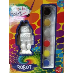 ROBOT POMALUJ SWÓJ ŚWIAT ZESTAW DO KREATYWNEJ ZABAWY 5+ - Stnux