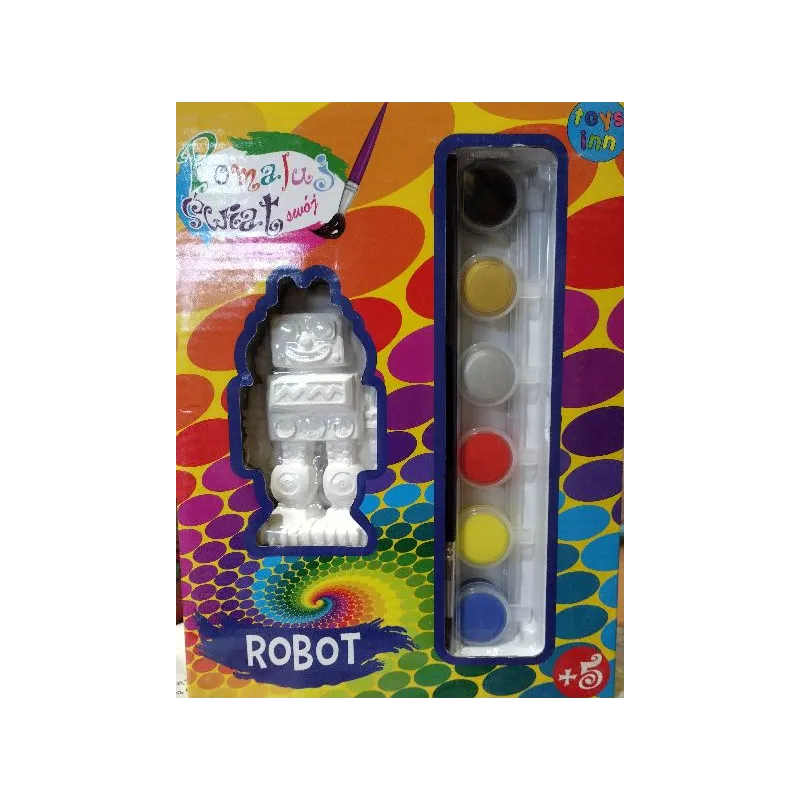 ROBOT POMALUJ SWÓJ ŚWIAT ZESTAW DO KREATYWNEJ ZABAWY 5+ - Stnux