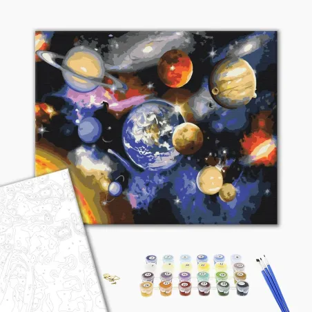 Parada Planet Zestaw Do Malowania Po Numerach 40 X 50 Cm Parada Planet Zestaw Do Malowania Po Numerach 40 X 50 Cm