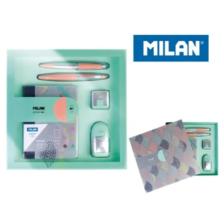 ZESTAW UPOMINKOWY SILVER ZIELONY 5 ELEMENTÓW - Milan