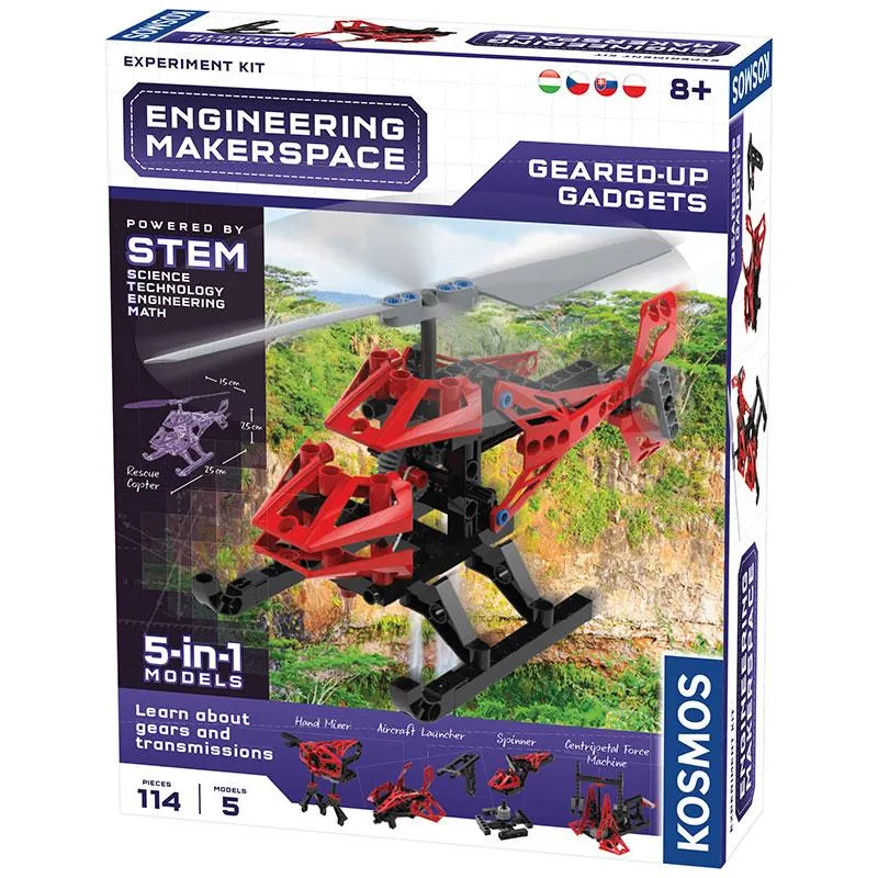 POJAZDY GEARED-UP GADGETS 5 W 1 ZESTAW KONSTRUKCYJNY 8+ - Kosmos Verlag