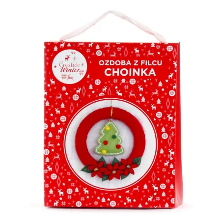 CHOINKA OZDOBA Z FILCU ZESTAW KREATYWNY CREATIVE WINTER - Panon