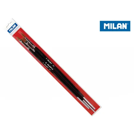 ZESTAW 3 PĘDZLI SYNTETYCZNYCH MILAN PREMIUM - Milan