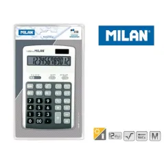 KALKULATOR MILAN 12 POZYCYJNY SZARY - Milan