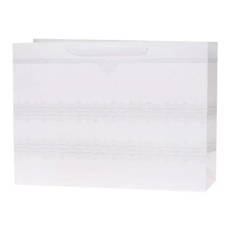 TOREBKA PREZENTOWA BIAŁA 44.5 X 33 X 15CM - Rozette