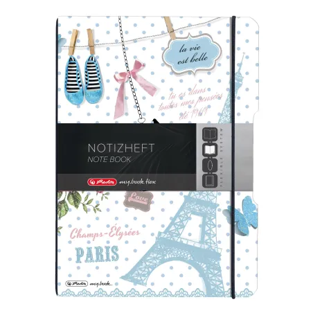 NOTES W KRATKĘ I LINIE 80 KARTEK A4 PARIS HERLITZ - Herlitz