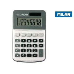 KALKULATOR MILAN 8 POZYCYJNY SZARY - Milan