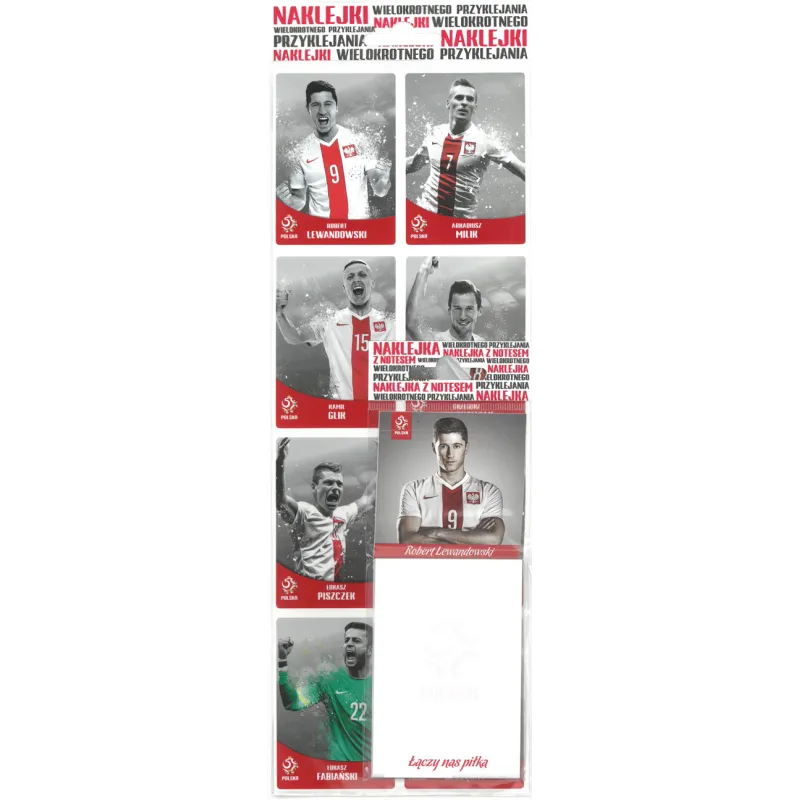 ZESTAW NAKLEJEK Z PIŁKARZAMI PZPN - Macgraf