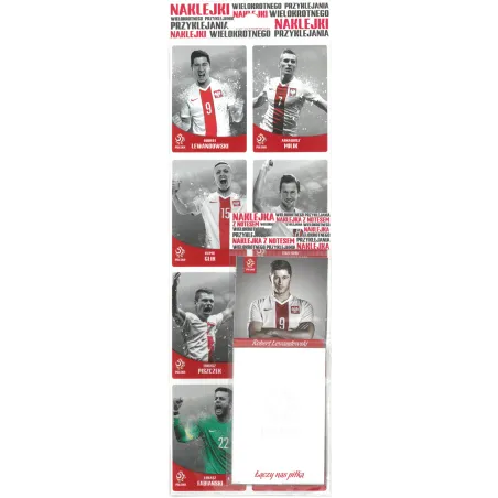 ZESTAW NAKLEJEK Z PIŁKARZAMI PZPN - Macgraf