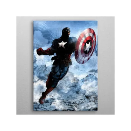 Plakat Blaszany Captain America Marvel Dark Edition 105 M