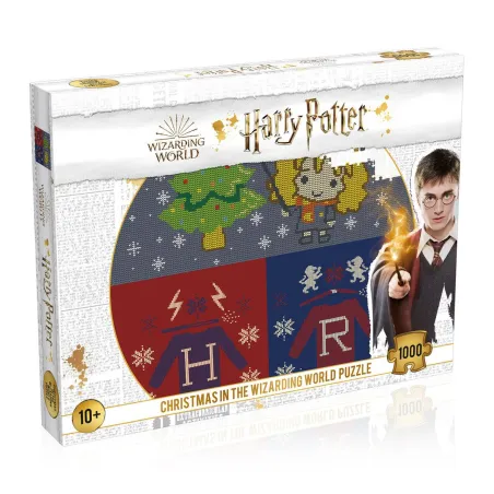 HARRY POTTER ŚWIĄTECZNY SWETER PUZZLE 1000 ELEMENTÓW 10+ - Winning Moves