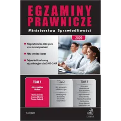 EGZAMINY PRAWNICZE MINISTERSTWA SPRAWIEDLIWOŚCI 2020 1 AKTA CYWILNE I KARNE - C.H. Beck