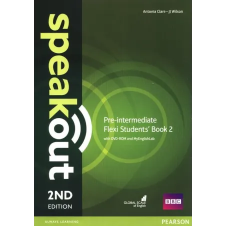SPEAKOUT 2ND EDITION PRE-INTERMEDIATE FLEXI STUDENTS BOOK 2 + DVD Antonia Clare, JJ Wilson - Pearson Education Limited