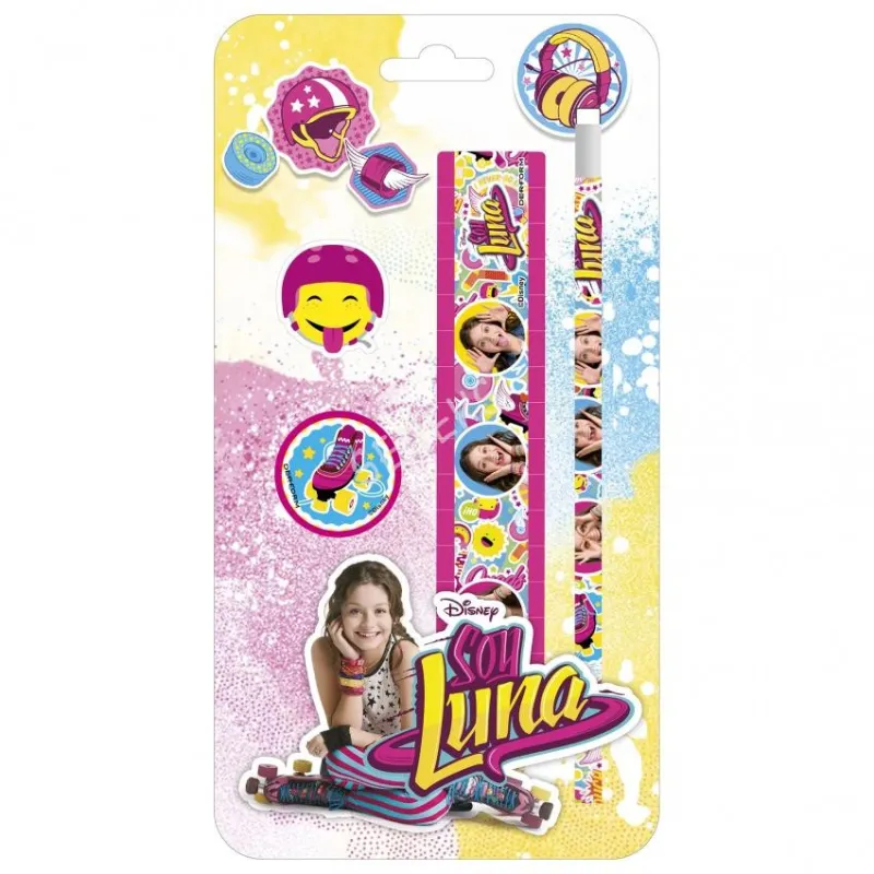ZESTAW 4 PRZYBORÓW SZKOLNYCH SOY LUNA  