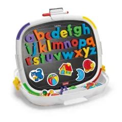 MAŁE LITERY KSZTAŁTY TABLICA MAGNETYCZNA DWUSTRONNA 66 ELEMENTY QUERCETTI PREMIUM 4+ - Quercetti