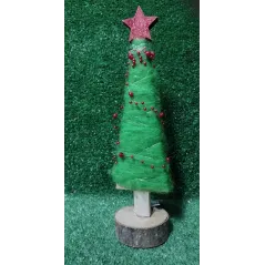 CHOINKA WELNA Z KORALAMI 24CM - Panon