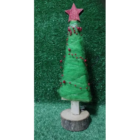 CHOINKA WELNA Z KORALAMI 24CM - Panon