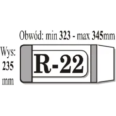 OKŁADKA KSIĄŻKOWA REGULOWANA R22 50 SZT. - IKS