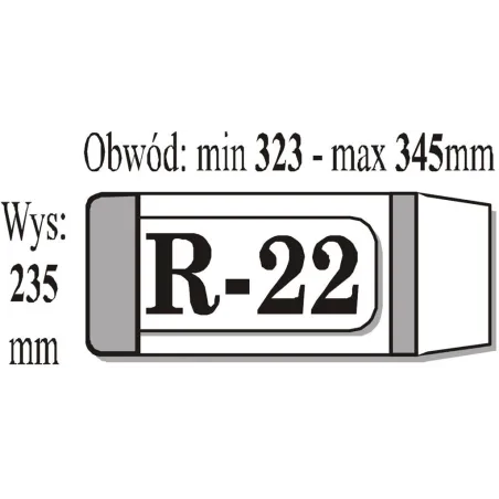 OKŁADKA KSIĄŻKOWA REGULOWANA R22 50 SZT. - IKS
