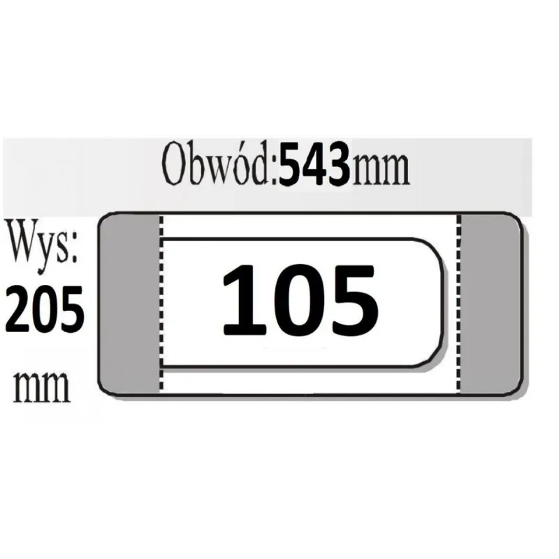 OKŁADKA KSIĄZKOWA REGULOWANA R105 50SZT. - IKS