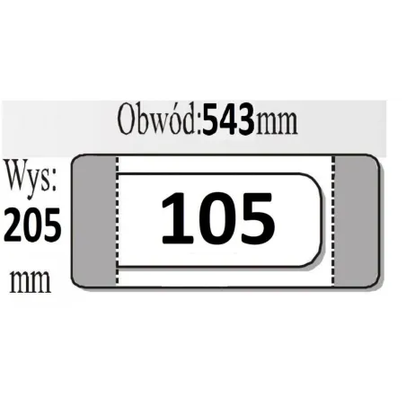OKŁADKA KSIĄZKOWA REGULOWANA R105 50SZT. - IKS