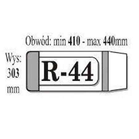 OKŁADKA KSIĄŻKOWA REGULOWANA R44 50 SZT. - IKS