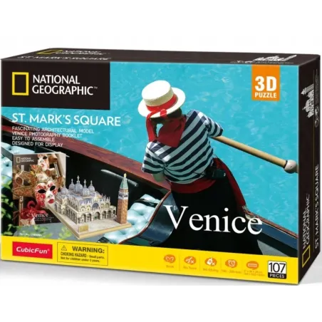WENECJA PUZZLE 3D NATIONAL GEOGRAPHIC 107 ELEMENTÓW 10+