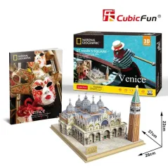 WENECJA PUZZLE 3D NATIONAL GEOGRAPHIC 107 ELEMENTÓW 10+ - Dante