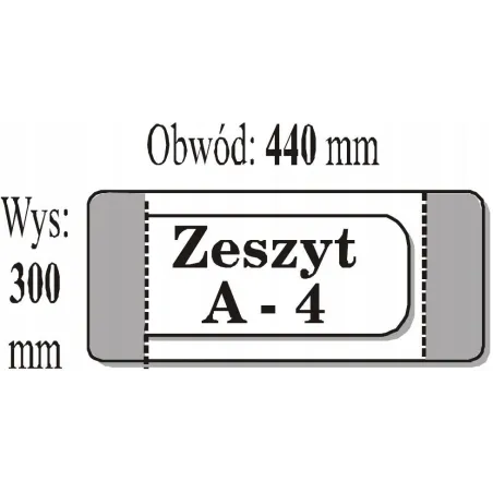 OKŁADKA ZESZYTOWA REGULOWANA 50 SZT. - IKS