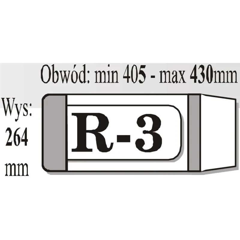 OKŁADKA KSIĄŻKOWA REGULOWANA R3 50SZT. - IKS