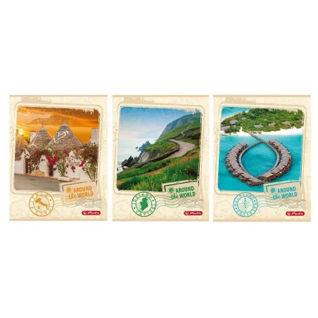 BRULION NA SPIRALI W KRATKĘ 100 KARTEK A5 - Herlitz