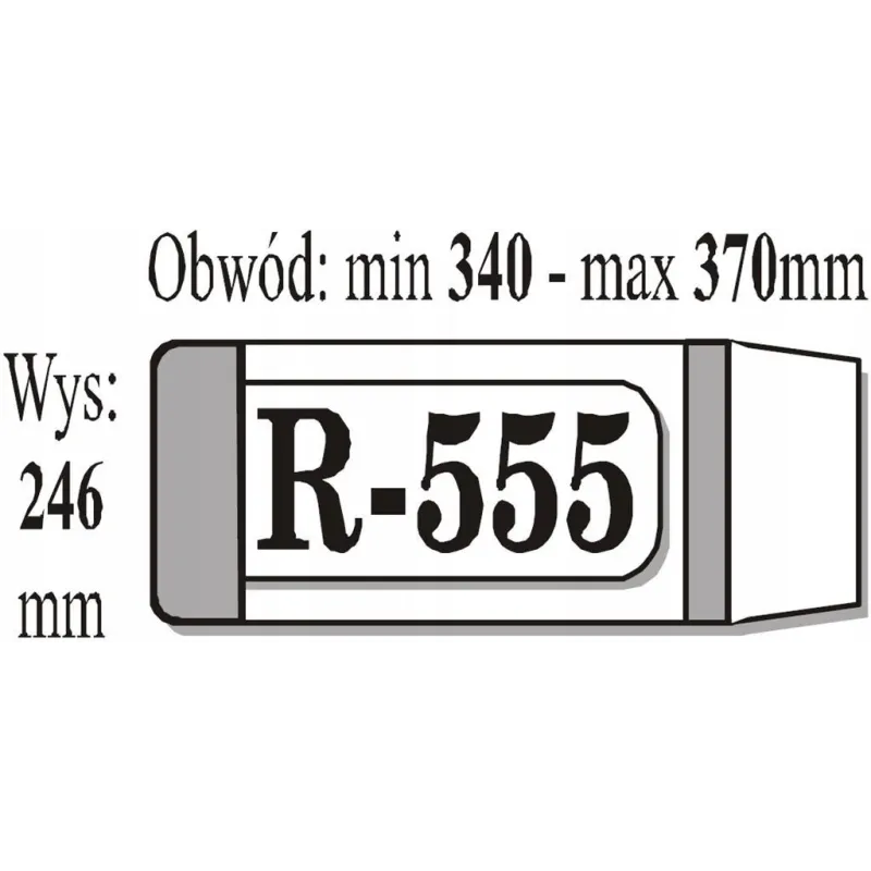 OKŁADKA KSIĄŻKOWA REGULOWANA R-555 50 SZT. - IKS